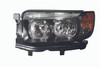 HEAD LAMP LH W/SPORT PKG (BLACK) CAPA REPLACEMENT FOR SUBARU FORESTER 2008 PARTSLINK NUMBER  SU2502135C