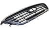 GRILLE W/CHROME FRAME 4 BARS PTD SILVER GRAY W/O SPORT PKG/AUTO CRUISE  REPLACEMENT FOR HYUNDAI SONATA 2015 PARTSLINK NUMBER  HY1200174