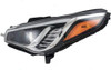 HEAD LAMP LH HALOGEN W/BLACK BEZEL/CHROME TRIM/SONATA 15-17/SPORT/LIMITED16-17 HQ  REPLACEMENT FOR HYUNDAI SONATA 2015 PARTSLINK NUMBER  HY2502183