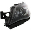 HEAD LAMP LH BLACK HALOGEN HQ REPLACEMENT FOR SUBARU IMPREZA WRX 2008 PARTSLINK NUMBER  SU2502125