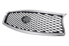 GRILLE W/O AROUND VIEW MIRROR GRAY/BLACK W/CHROME FRAME  REPLACEMENT FOR INFINITI Q50 SEDAN 2015 PARTSLINK NUMBER  IN1200118