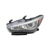 HEAD LAMP LH HID W/O ECO PKG W/O ADAPT CAPA  REPLACEMENT FOR INFINITI Q50 SEDAN 2015 PARTSLINK NUMBER  IN2502157C