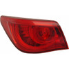 TAIL LAMP LH HQ  REPLACEMENT FOR INFINITI Q50 SEDAN 2015 PARTSLINK NUMBER  IN2804101