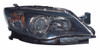 HEAD LAMP RH BLACK HALOGEN HQ  REPLACEMENT FOR SUBARU OUTBACK IMPREZA 2008 PARTSLINK NUMBER  SU2503125