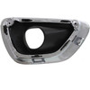 FOG LAMP BEZEL FR LH BLACK W/CHROME MOULDING LTD/LAREDO/OVERLAND  REPLACEMENT FOR JEEP GRAND CHEROKEE 2015 PARTSLINK NUMBER  CH1038147