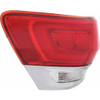 TAIL LAMP LH CHROME TRIM EXCLUDE SRT-8 CAPA  REPLACEMENT FOR JEEP GRAND CHEROKEE 2015 PARTSLINK NUMBER  CH2804106C