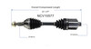 C V AXLE LH/RH LS-LT REPLACEMENT FOR PONTIAC GRAND AM 2005 PARTSLINK NUMBER NCV10577