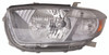 HEAD LAMP LH SPORT MODEL W/SMOKED LENS HQ REPLACEMENT FOR TOYOTA HIGHLANDER 2008 PARTSLINK NUMBER  TO2502177