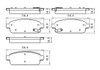 BRAKE PADS SET RR CERAMIC   REPLACEMENT FOR BUICK ENCORE (BUICK) 2013 PARTSLINK NUMBER     D1468
