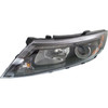 HEAD LAMP LH HALOGEN BLACK BEZEL W/LED USA BUILT HQ  REPLACEMENT FOR KIA OPTIMA 2015 PARTSLINK NUMBER  KI2502176