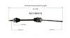 C V AXLE RH AWD REPLACEMENT FOR TOYOTA SIENNA  2008 PARTSLINK NUMBER  NCV69610