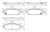 BRAKE PADS SET RR CERAMIC   REPLACEMENT FOR CADILLAC ESCALADE EXT 2013 PARTSLINK NUMBER  D1194