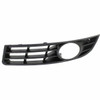 GRILLE LOWER LH W/FOG LAMP HOLE REPLACEMENT FOR VOLKSWAGEN PASSAT 2008 PARTSLINK NUMBER  VW1038106