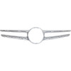 GRILLE MOULDING W/CAMERA HOLE/MOULDING HOLE SILVER GRAY  REPLACEMENT FOR MERCEDES C300 2015 PARTSLINK NUMBER  MB1210116