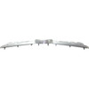 GRILLE MOULDING W/O CAMERA HOLE W/MOULDING HOLE SILVER GRAY   REPLACEMENT FOR MERCEDES C300 2015 PARTSLINK NUMBER  MB1210115