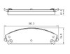 BRAKE PADS SET FR CERAMIC    REPLACEMENT FOR CHRYSLER 200 SEDAN 2013 PARTSLINK NUMBER   D1058