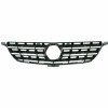 GRILLE BLACK W/CHROME MLDG W/O EMBLEM  REPLACEMENT FOR MERCEDES ML350 2015 PARTSLINK NUMBER  MB1200162