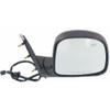 DOOR MIRROR RH POWER HTD TEXTURED CONVEX GLASS REPLACEMENT FOR GMC VAN GMC SAVANA 2000 PARTSLINK NUMBER  GM1321228