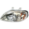 HEAD LAMP LH HQ REPLACEMENT FOR HONDA CIVIC HATCHBACK  2000 PARTSLINK NUMBER  HO2502113