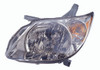 HEAD LAMP LH CHROME HOUSING HQ REPLACEMENT FOR PONTIAC VIBE 2005 PARTSLINK NUMBER GM2502249