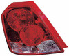 TAIL LAMP RH HQ REPLACEMENT FOR PONTIAC WAVE HATCHBACK (CANADA) 2005 PARTSLINK NUMBER GM2801175