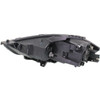 HEAD LAMP RH HALOGEN BLACK BEZEL W/O LOGO CAPA  REPLACEMENT FOR DODGE DART 2013 PARTSLINK NUMBER  CH2503240C