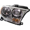 HEAD LAMP RH HALOGEN WITH CHROME TRIM HQ   REPLACEMENT FOR DODGE DURANGO 2013 PARTSLINK NUMBER  CH2503228