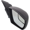 DOOR MIRROR RH POWER TEXTURED W/SPOTTER W/O BLIND SPOT/HEAT/MEMORY   REPLACEMENT FOR FORD ESCAPE 2013 PARTSLINK NUMBER  FO1321434