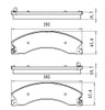 BRAKE PADS SET RR CERAMIC  REPLACEMENT FOR NISSAN NV2500 2015 PARTSLINK NUMBER  D1411