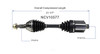 C V AXLE LH/RH LS-LT REPLACEMENT FOR PONTIAC GRAND AM 2000 PARTSLINK NUMBER  NCV10577
