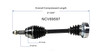 C V AXLE LH V6 3.0L FWD REPLACEMENT FOR TOYOTA HIGHLANDER 2005 PARTSLINK NUMBER NCV69597