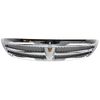 GRILLE ASSEMBLY BLACK WITH CHROME FRAME REPLACEMENT FOR DODGE PICKUP DODGE RAM 1500 2002 PARTSLINK NUMBER  CH1200248