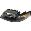 HEAD LAMP LH BLACK BEZEL HQ REPLACEMENT FOR FORD MUSTANG GT 2002 PARTSLINK NUMBER  FO2502177
