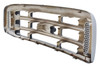 GRILLE CHROME REPLACEMENT FOR FORD PICKUP FORD SUPERDUTY(F250-F350) 2002 PARTSLINK NUMBER  FO1200359