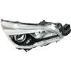 HEAD LAMP RH HALOGEN W/BLACK BEZEL/CHROME TRIM 3.6L HQ  REPLACEMENT FOR SUBARU LEGACY 2015 PARTSLINK NUMBER  SU2503149