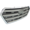 GRILLE PAINTED SILVER GRAY W/CHROME MOULDING  REPLACEMENT FOR SUBARU OUTBACK (MID-SIZE-WAGON) 2015 PARTSLINK NUMBER   SU1200159