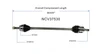 C V AXLE RH AT REPLACEMENT FOR HYUNDAI ELANTRA - SEDAN 2002 PARTSLINK NUMBER  NCV37530