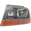 HEAD LAMP LH YELLOW HQ REPLACEMENT FOR JEEP GRAND CHEROKEE 2002 PARTSLINK NUMBER  CH2502121