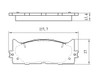 BRAKE PADS SET FR CERAMIC  REPLACEMENT FOR TOYOTA CAMRY 2015 PARTSLINK NUMBER  D1293
