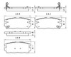 BRAKE PADS SET RR CERAMIC   REPLACEMENT FOR GMC TERRAIN 2013 PARTSLINK NUMBER  D1275