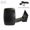 DOOR MIRROR RH POWER W/DUAL HTD GLASS/5 SLOT PLUG/LONG ARM/ 2ND DESIGN/ 96IN WIDE BOX TRUCK W/O SIGNAL / OBSTACLE DETECTION   REPLACEMENT FOR GMC VAN GMC SAVANA 2013 PARTSLINK NUMBER   GM1321530
