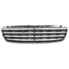 GRILLE CHROME/SILVER W/SPORT PKG (AVNGRD/ELGNS) REPLACEMENT FOR MERCEDES CL600 2002 PARTSLINK NUMBER  MB1200142