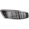 GRILLE CHROME/BLACK REPLACEMENT FOR MERCEDES S500 2002 PARTSLINK NUMBER  MB1200115