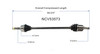 C V AXLE RH 4CYL 1.8L REPLACEMENT FOR NISSAN SENTRA 2002 PARTSLINK NUMBER  NCV53573
