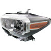 HEAD LAMP LH HALOGEN W/LED DRL/FOG LAMP/BLACK BEZEL  REPLACEMENT FOR TOYOTA TACOMA PICKUP 2WD 2015 PARTSLINK NUMBER  TO2502244U