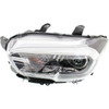 HEAD LAMP LH HALOGEN W/LED DRL/FOG LAMP/BLACK BEZEL HQ  REPLACEMENT FOR TOYOTA TACOMA PICKUP 2WD 2015 PARTSLINK NUMBER  TO2502244
