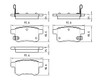 BRAKE PADS SET RR CERAMIC   REPLACEMENT FOR HONDA ACCORD SEDAN 2013 PARTSLINK NUMBER  D1336