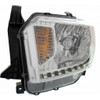 HEAD LAMP LH SR/SR5/LTD HALOGEN W/O LEVEL ADJUSTER W/O LED RUNNING LAMP HQ  REPLACEMENT FOR TOYOTA TUNDRA 4WD 2015 PARTSLINK NUMBER  TO2502218