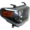 HEAD LAMP RH W/BLACK BEZEL W/O LED RUNNING LAMP CAPA  REPLACEMENT FOR TOYOTA TUNDRA 4WD 2015 PARTSLINK NUMBER  TO2503235C
