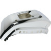 BUMPER END FR LH W/SENSOR HOLE CHROME  REPLACEMENT FOR TOYOTA TUNDRA RWD 2015 PARTSLINK NUMBER  TO1004185